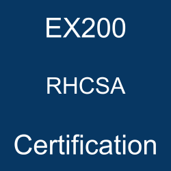 RedHat, RedHat EX200, EX200 RHCSA, EX200 Mock Test, EX200 Practice Exam, EX200 Prep Guide, EX200 Questions, EX200 Simulation Questions, EX200, Red Hat Certified System Administrator (RHCSA) Questions and Answers, RHCSA Online Test, RHCSA Mock Test, Red Hat EX200 Study Guide, Red Hat RHCSA Exam Questions, Red Hat Linux Administrator Certification, Red Hat RHCSA Cert Guide