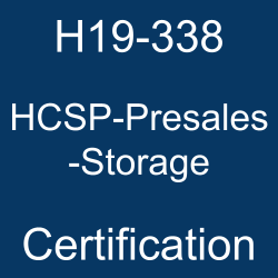 H19-338 HCSP-Presales-Storage Certification