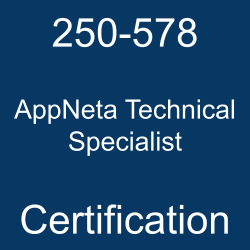 Broadcom 250-578 AppNeta Technical Specialist certification