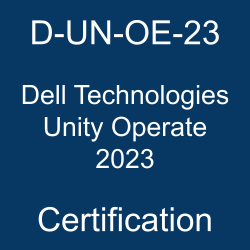 The most useful D-UN-OE-23 PDF, sample questions, and practice test to ace the Dell Technologies Certified Unity Operate 2023 exam.