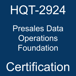 HQT-2924 Presales Data Operations Foundation certification