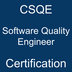 The ASQ CSQE Software Quality Engineer certification