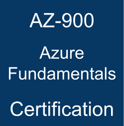 Microsoft AZ-900 Azure Fundamentals certification.