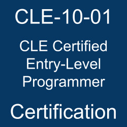 The C++ Institute CLE-10-01 CLE - C Certified Entry-Level Programmer certification