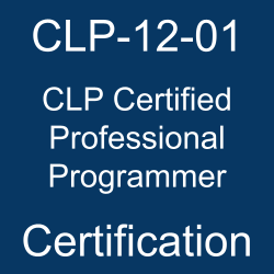 The C++ Institute CLP-12-01 CLP - C Certified Professional Programmer certification.