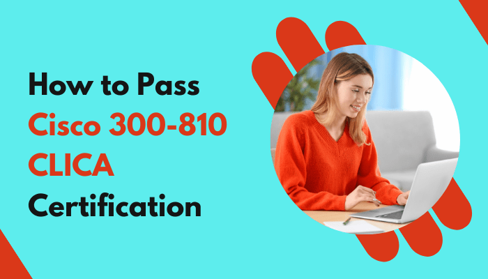 A girl study with laptop and showcasing How to Pass the Cisco 300-810 CLICA Certification