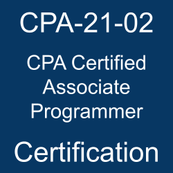 The C++ Institute CPA-21-02 CPA - C++ Certified Associate Programmer.