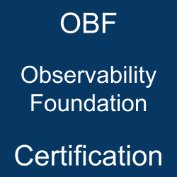 Image with text 'OBF Observability Foundation Certification' on a blue background.