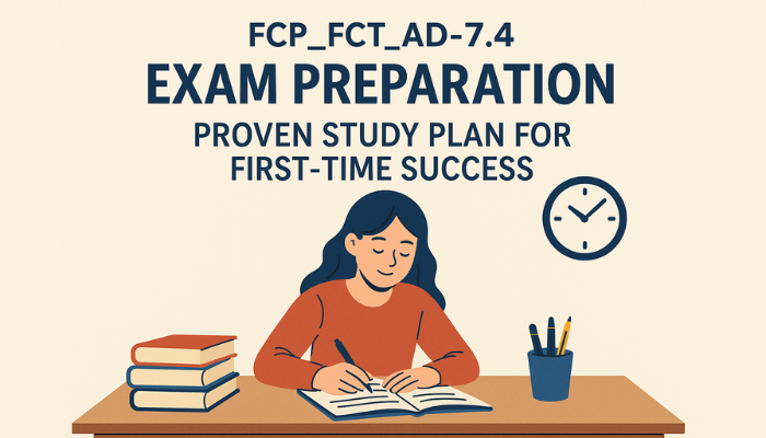 FCP_FCT_AD-7.4 Exam Preparation: Proven Study Plan for First-Time Success