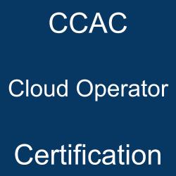 CCAC Cloud Operator Certification text on a blue background