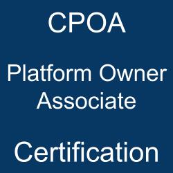 CPOA Platform Owner Associate Certification ServiceNow exam badge