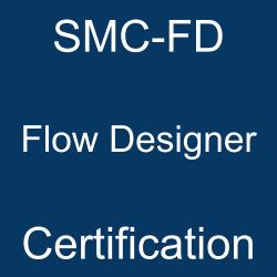 SMC-FD Flow Designer Certification text displayed on a blue background.