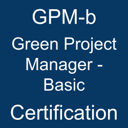 GPM-b Green Project Manager – Basic certification badge representing PMI sustainability-focused project management credential.