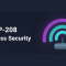CWNP CWSP-208 study guide — flat wireless signal arcs in teal, cyan and violet above an access point on indigo navy