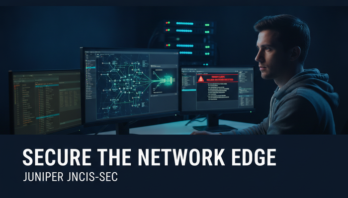 Network security engineer configuring Junos security while preparing for the Juniper JN0-336 exam