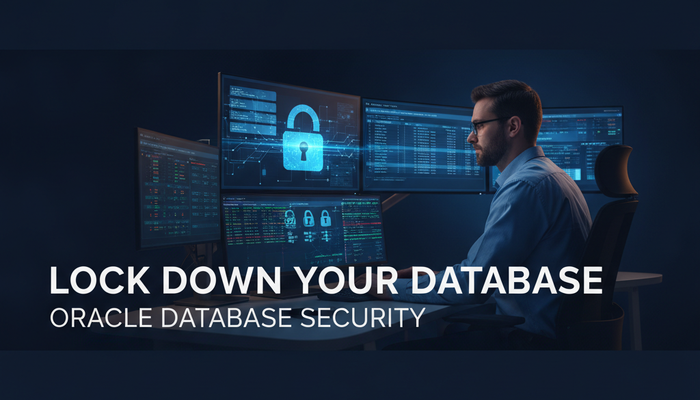 Database administrator securing an Oracle database while preparing for the 1Z0-116 exam