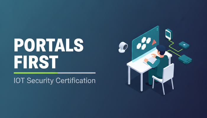 IoT security certification banner for the CertNexus ITS-110 exam