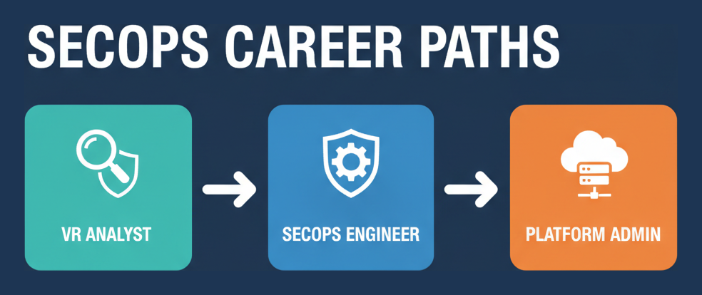 SecOps career paths: VR analyst, SecOps engineer, platform admin