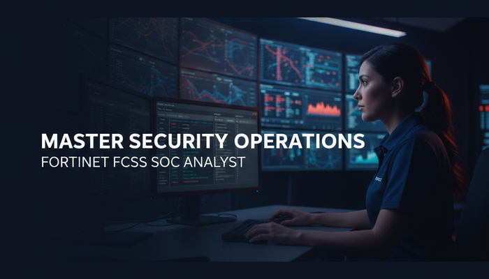 Fortinet FCSS security operations center analyst certification banner