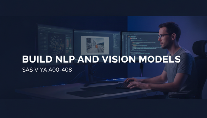 SAS Viya A00-408 natural language processing and computer vision certification banner