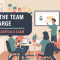 PSM-AI Essentials exam banner showing a Scrum team at a table while a Scrum Master points to an AI assistant on a wall screen