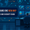 SCS-C03 AWS Security Specialty banner showing a security engineer in an operations room facing a wall of monitoring screens