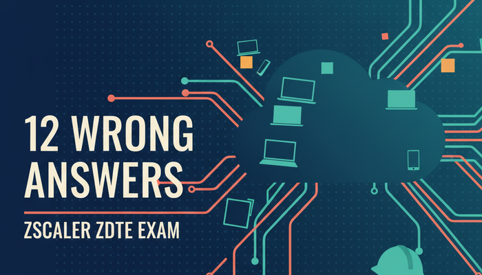 Zscaler ZDTE Digital Transformation Engineer exam banner showing the twelve wrong answers allowed at an eighty percent pass mark